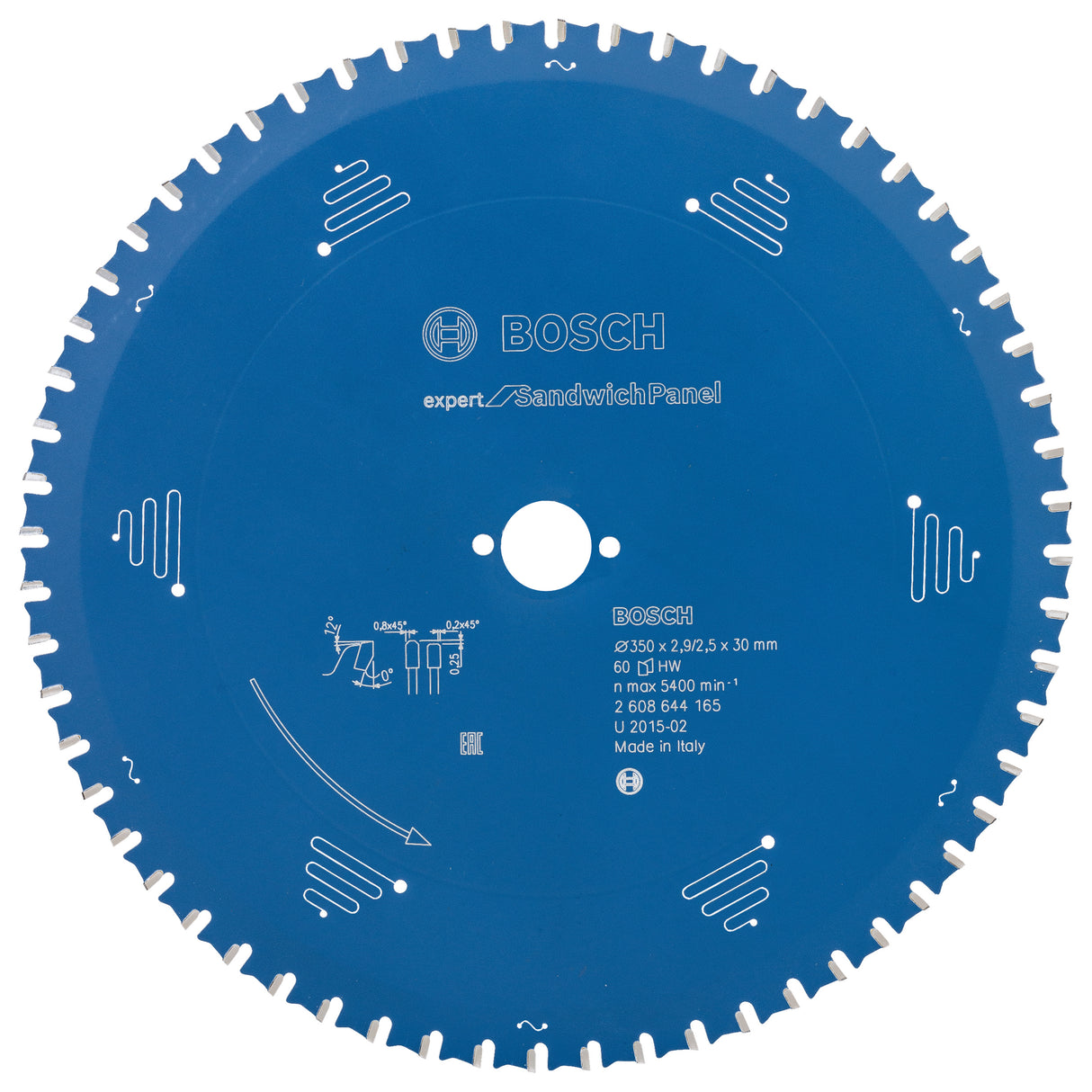 Bosch Professional Expert Circular Saw Blade for Sandwich Panel - 350 x 30 x 2.9 mm, 60 Teeth