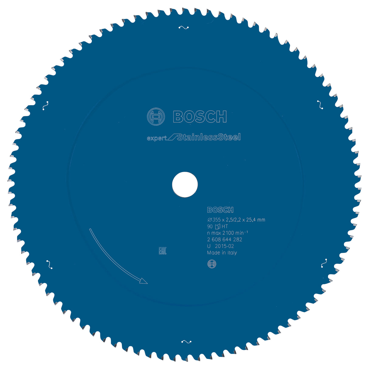 Bosch Professional Circular Saw Blade for Stainless Steel - 355mm x 25.4mm x 2.5mm x 90 Teeth