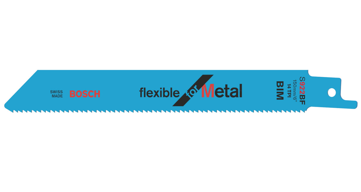 Bosch Professional 5-Pack S922BF BIM Flexible Blades for Metal