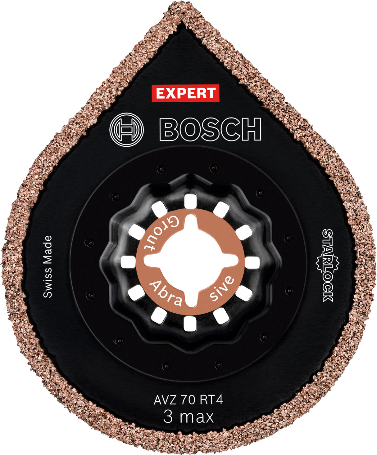 Bosch Professional Expert Starlock Carbide 3 Max Grout & Abrasive AVZ70RT4 -  (10pcs)