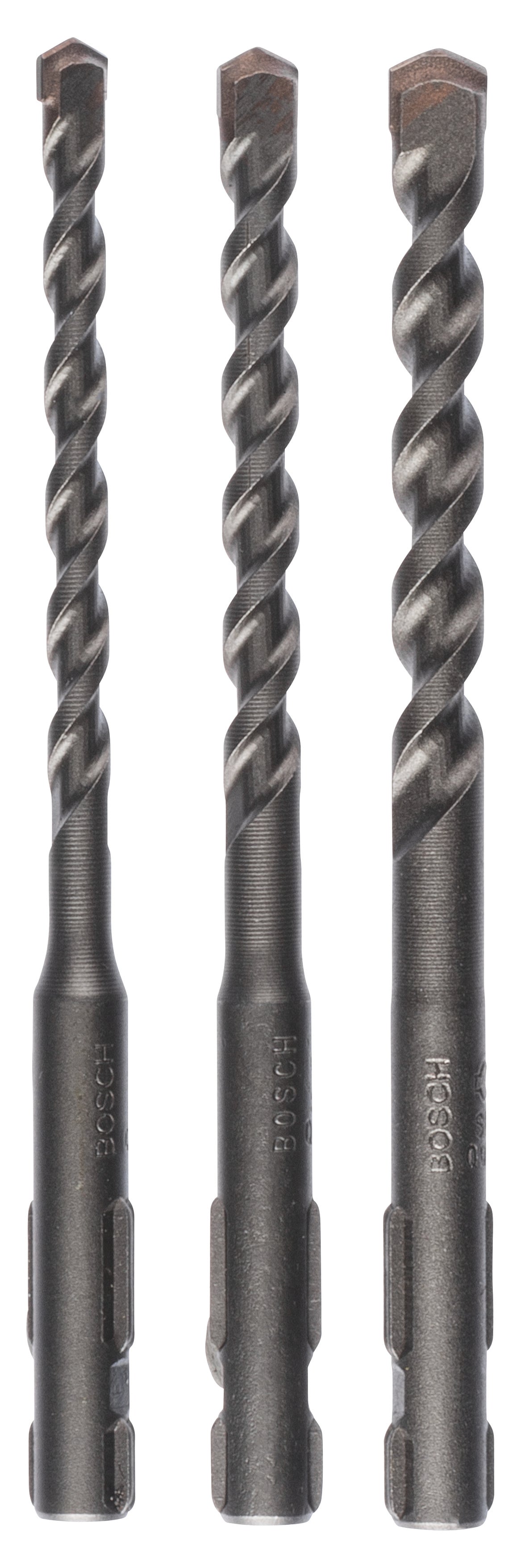 Bosch Professional 3-Piece Concrete Drill Bit Set SDS Quick - 5.5x100, 6.0x100, 7.0x100