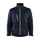 Blaklader Softshell Jacket 4950 #colour_dark-navy-blue-hi-vis-yellow