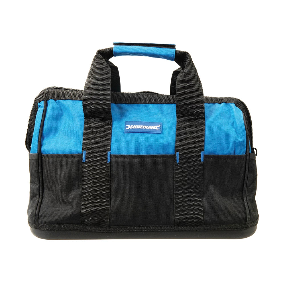 Silverline Tool Bag Hard Base Wide Mouth