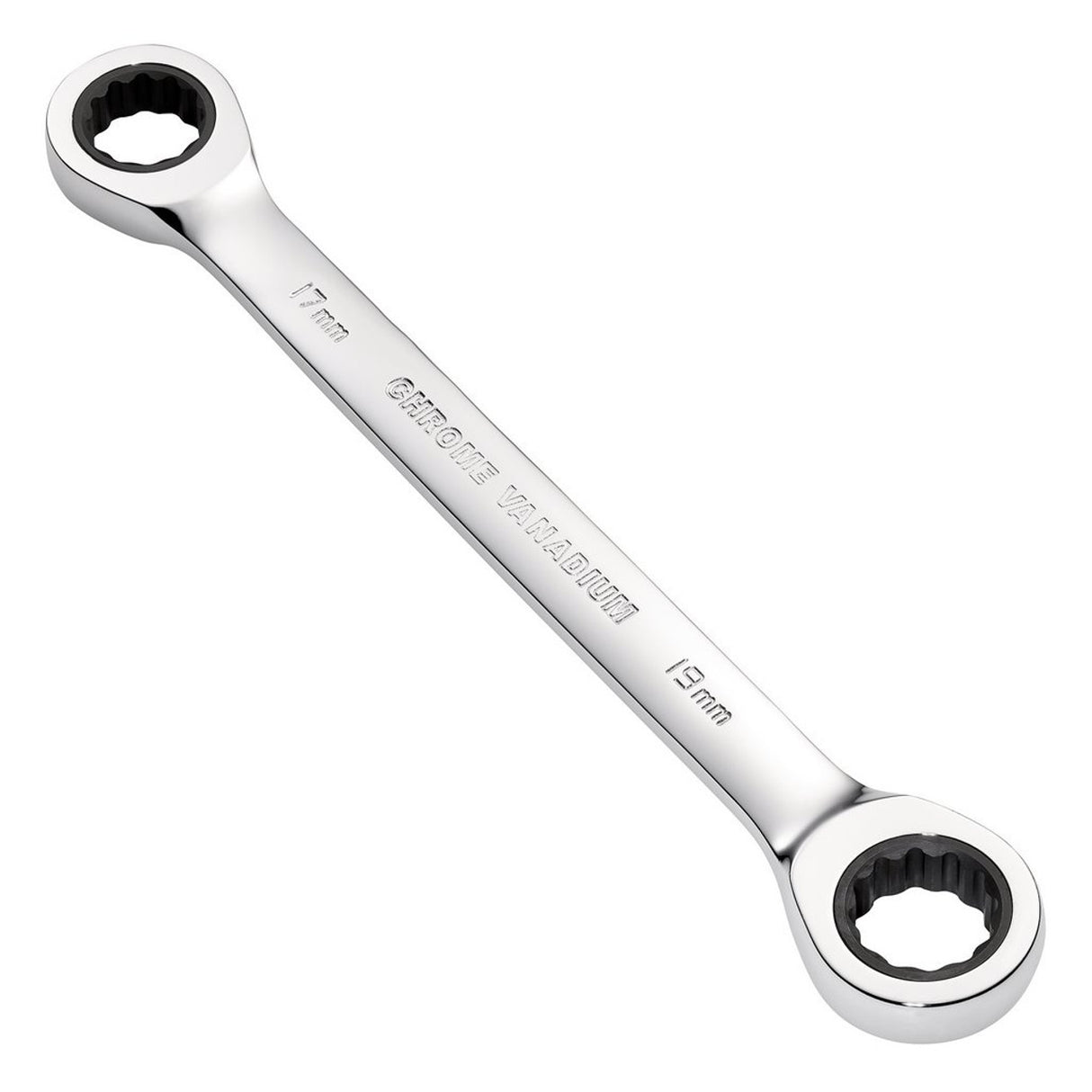 Draper Tools HI-TORQ® Metric Double Ratchet Ring Spanner, 17 x 19mm