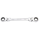 Draper Tools HI-TORQ® Metric Flexible Head Double Ring Ratchet Spanner, 18 x 19mm