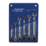 Silverline Flexible Head Ratchet Spanner Set 6Pce