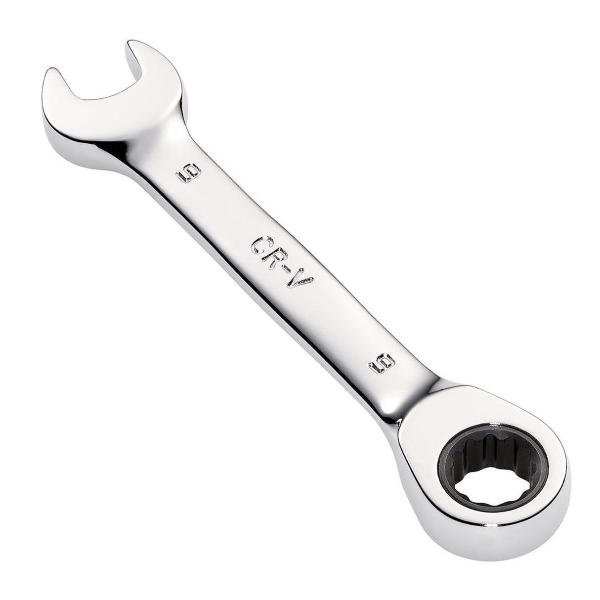 Draper Tools HI-TORQ® Metric Stubby Ratchet Combination Spanner, 9mm