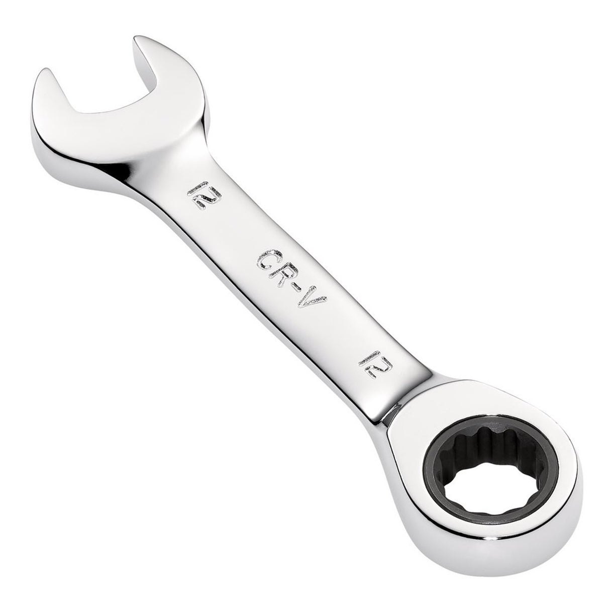 Draper Tools HI-TORQ® Metric Stubby Ratchet Combination Spanner, 12mm