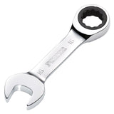 Draper Tools HI-TORQ® Metric Stubby Ratchet Combination Spanner, 16mm