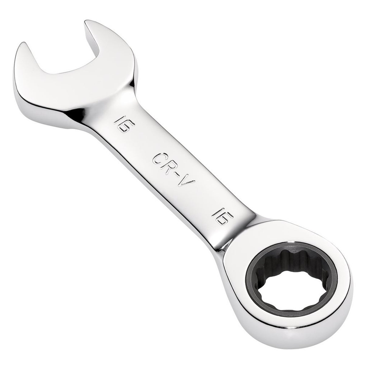 Draper Tools HI-TORQ® Metric Stubby Ratchet Combination Spanner, 16mm