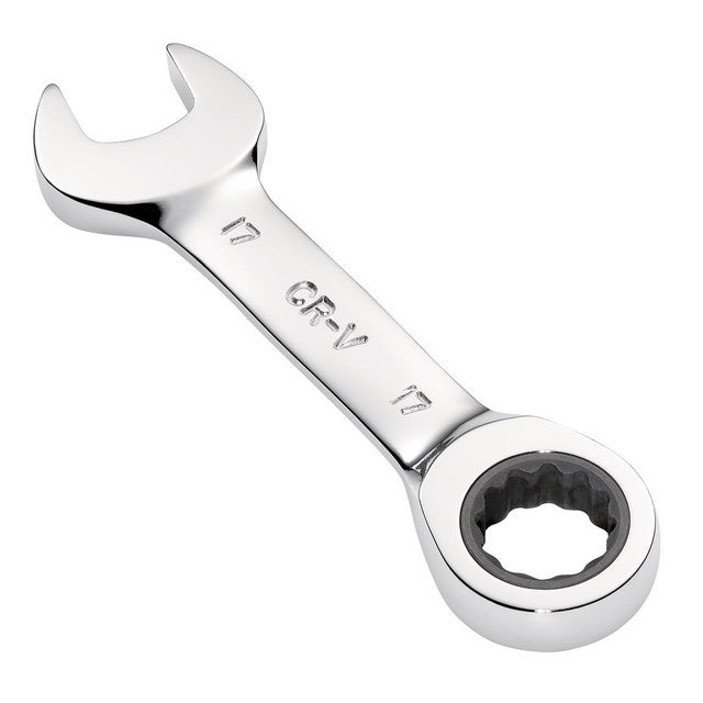 Draper Tools HI-TORQ® Metric Stubby Ratchet Combination Spanner, 17mm