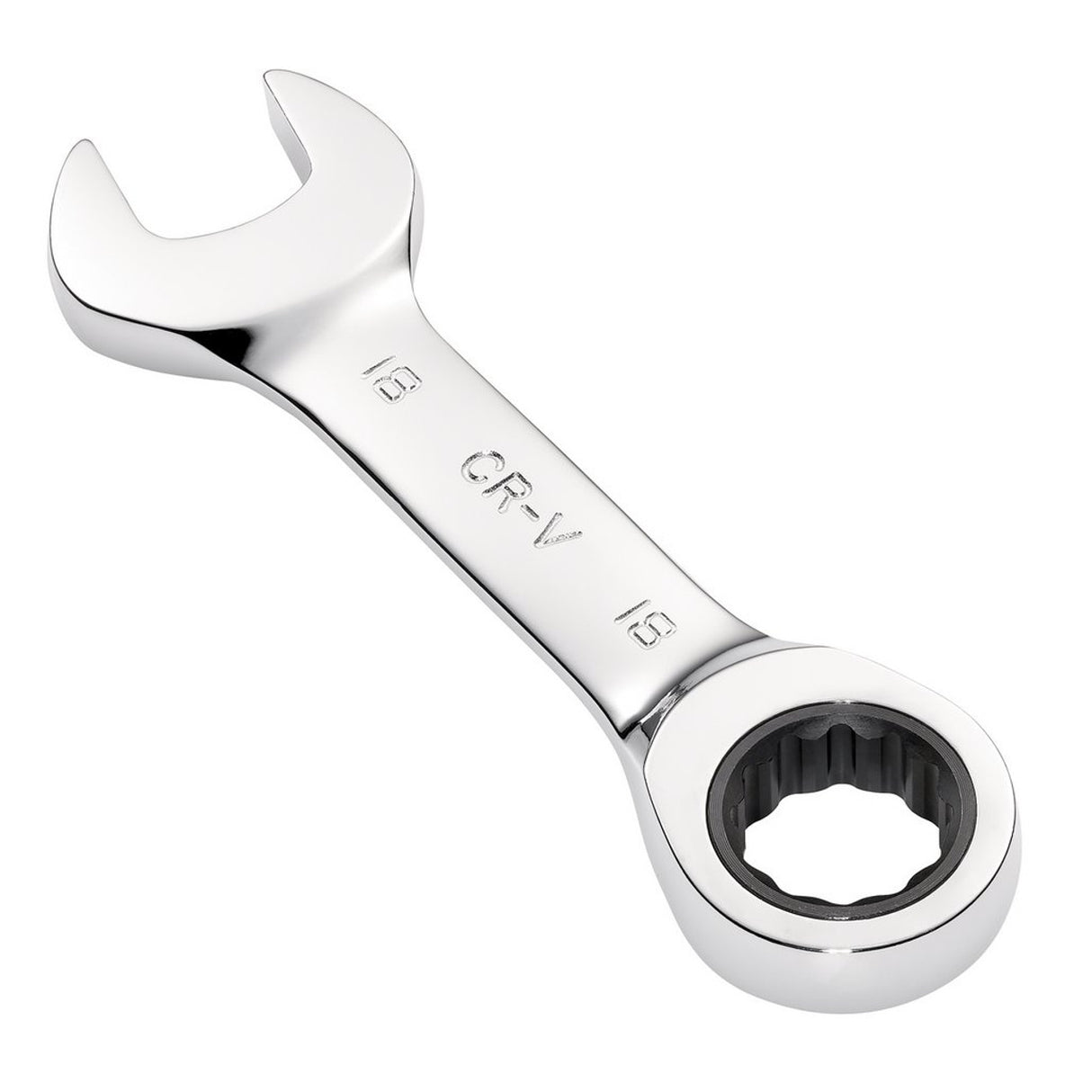 Draper Tools HI-TORQ® Metric Stubby Ratchet Combination Spanner, 18mm