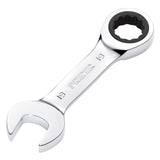 Draper Tools HI-TORQ® Metric Stubby Ratchet Combination Spanner, 19mm