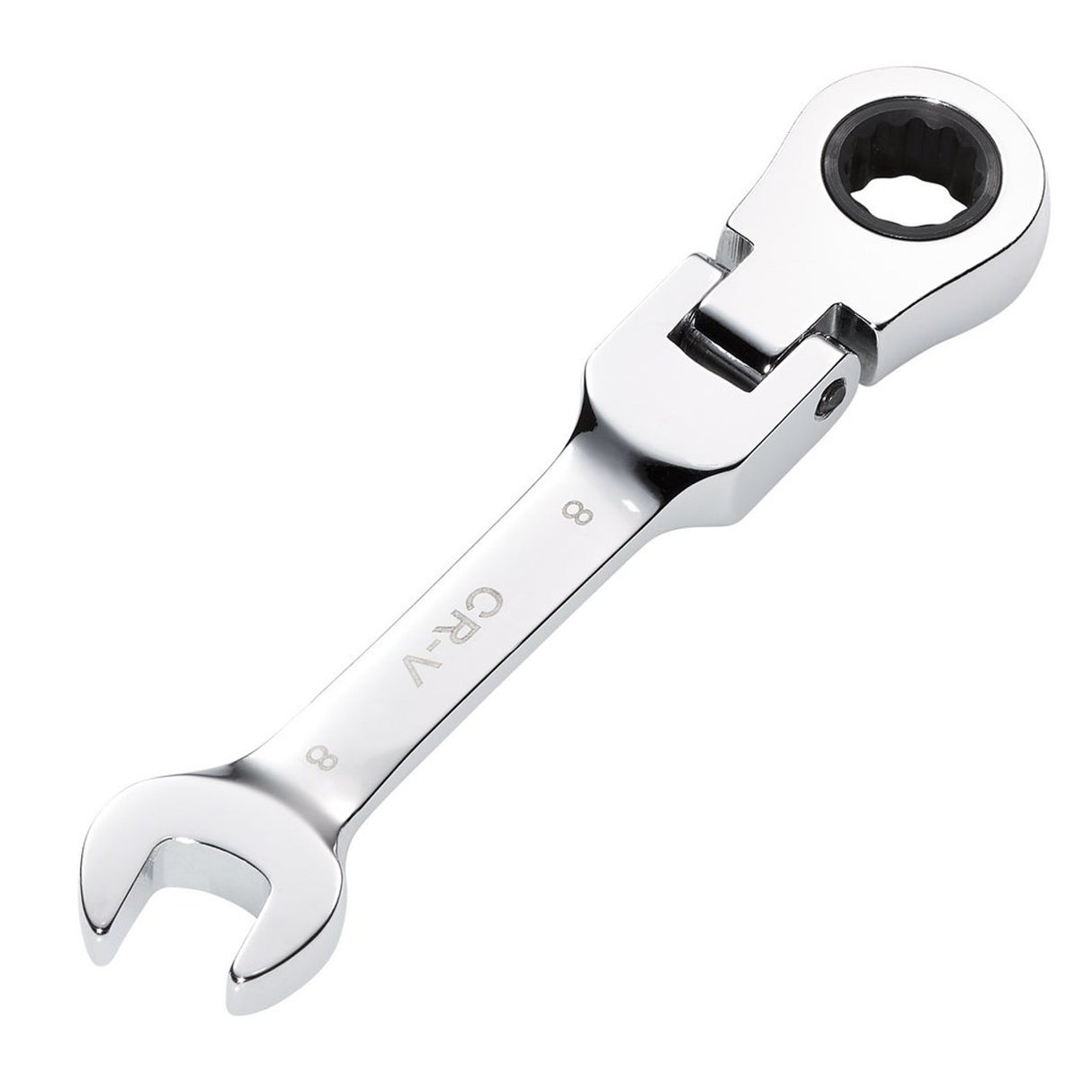 Draper Tools HI-TORQ® Metric Stubby Flexible Head Ratchet Combination Spanner, 8mm