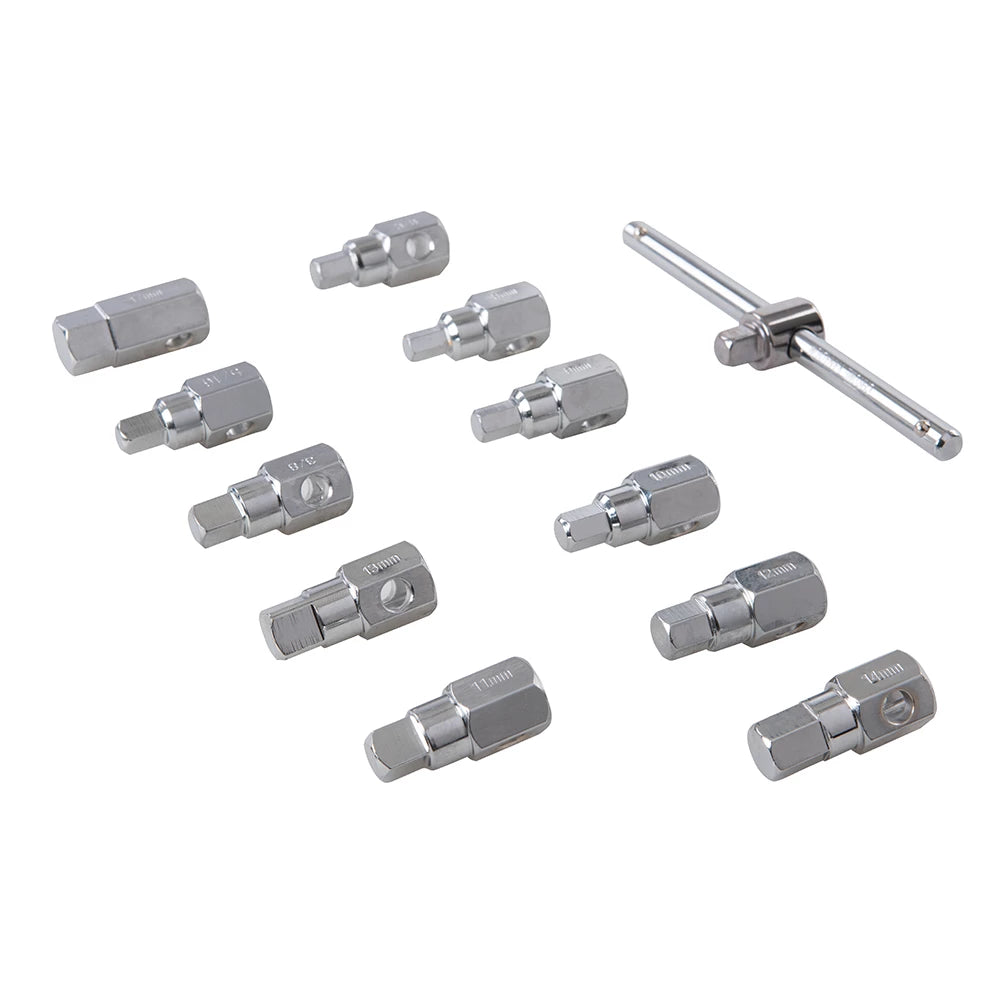 Silverline Universal Drain Plug Key Set 12Pce