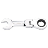 Draper Tools HI-TORQ® Metric Stubby Flexible Head Ratchet Combination Spanner, 15mm