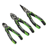 Draper Tools Expert High Leverage Plier Set, Green (3 Piece)