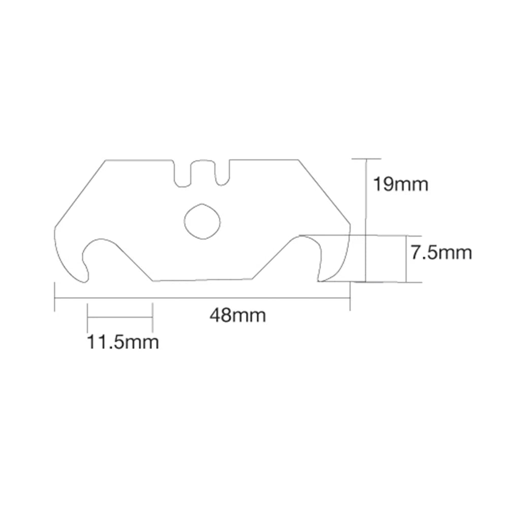 Silverline Hooked Utility Blades 10Pk