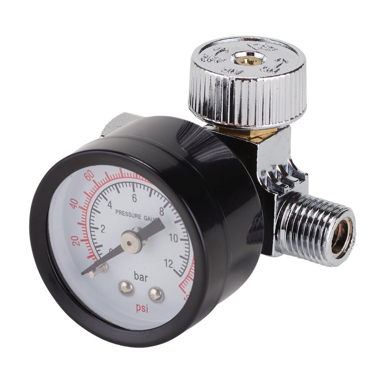 Draper Tools 1/4" Bsp On-Gun Air Regulator And Gauge, 180Psi