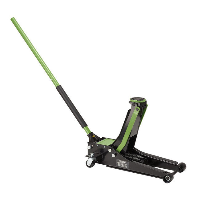 Draper Tools Trolley Jack, 3 Tonne, Green