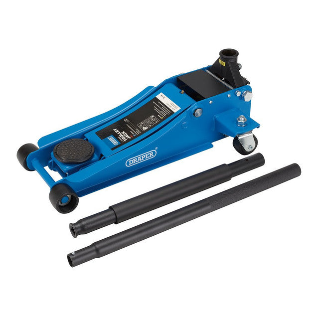 Draper Tools Low Profile Trolley Jack, 2 Tonne