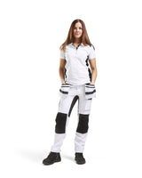 Blaklader Women's Painter Trousers with Stretch 7910 #colour_white-black