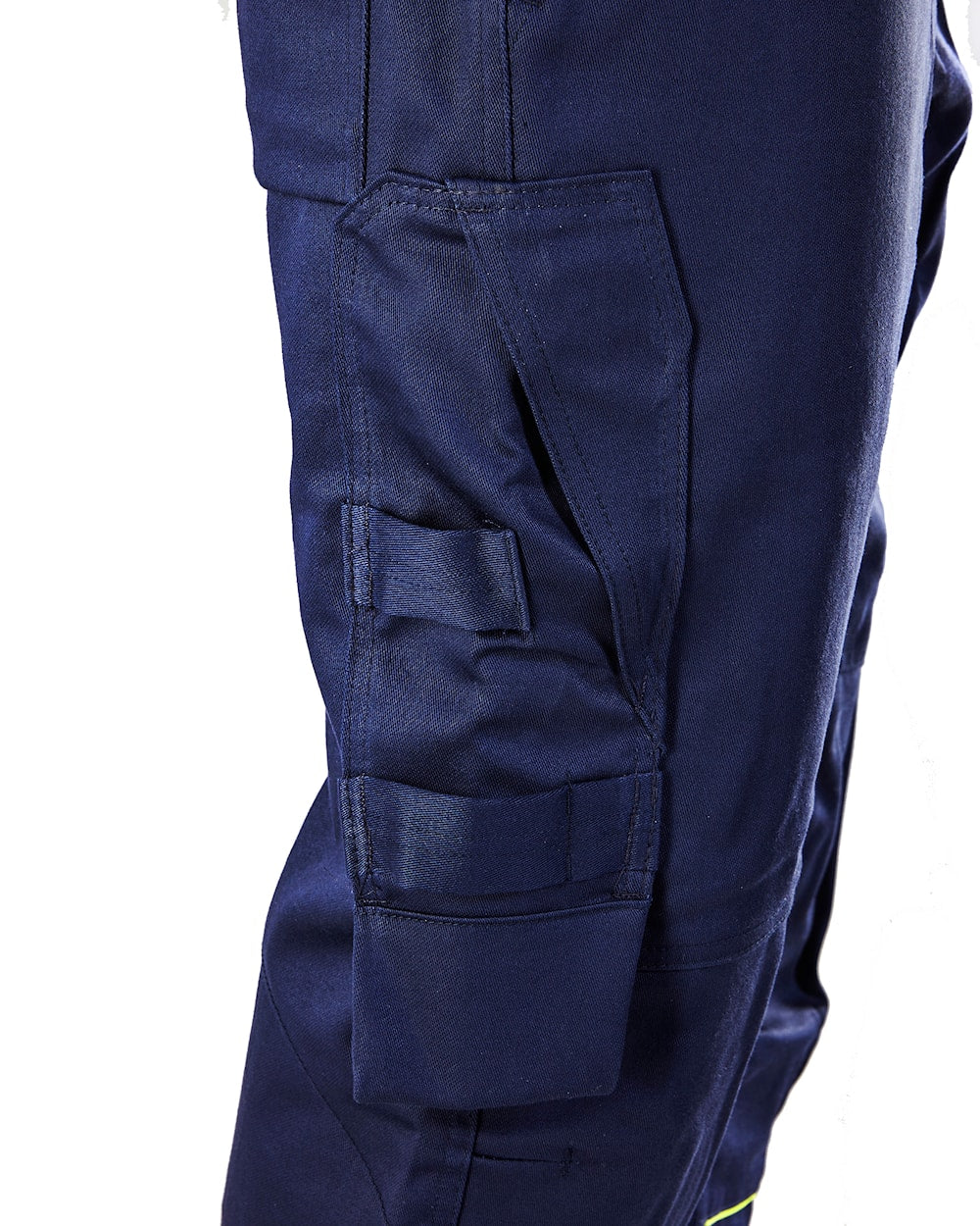 Blaklader Welding Trousers 1701 #colour_navy-blue-hi-vis-yellow