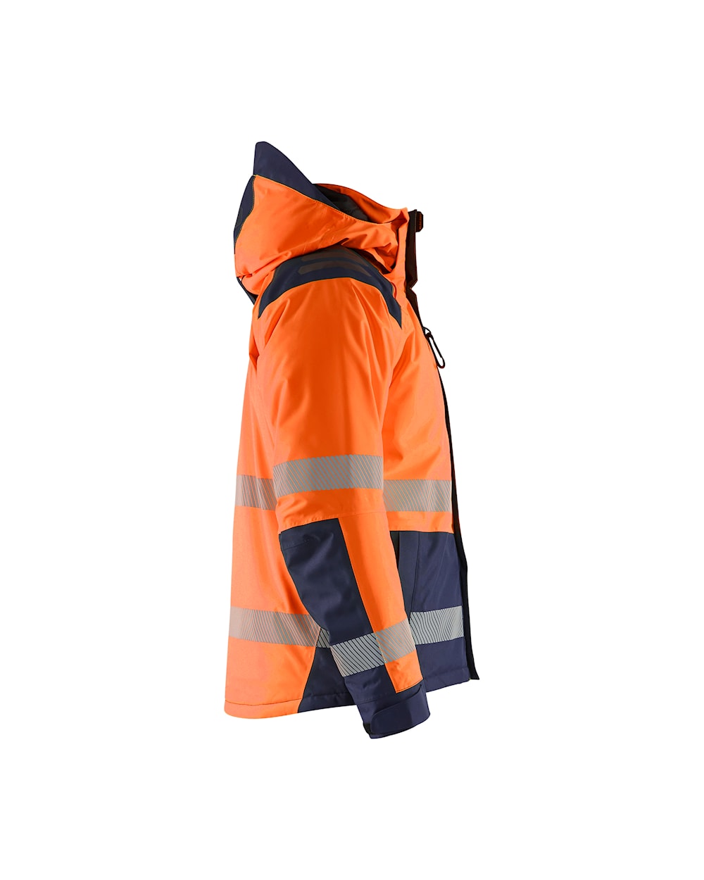 Blaklader Winter Jacket Hi-Vis 4455 #colour_orange-navy-blue