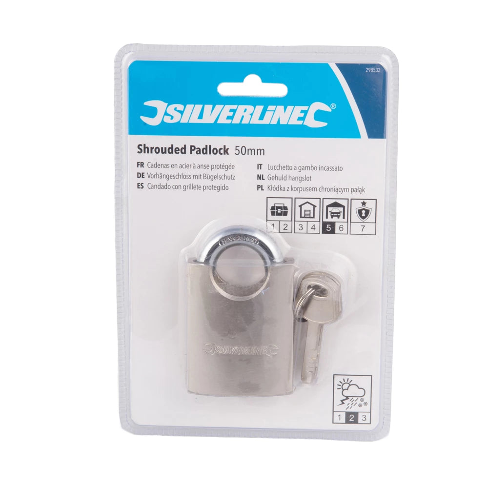 Silverline Shrouded Padlock