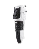 Blaklader X1500 Painters Pirate Trousers 1511 #colour_white-dark-grey