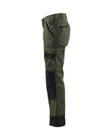 Blaklader Women's Garden Trousers 7154 #colour_army-green-black
