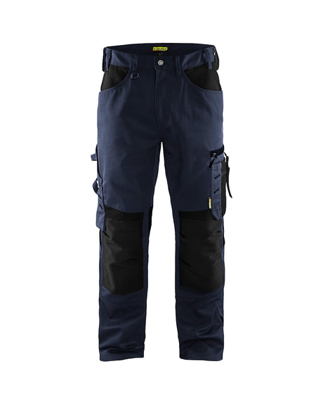 Blaklader Trousers without Nail Pockets 1556 #colour_dark-navy-black