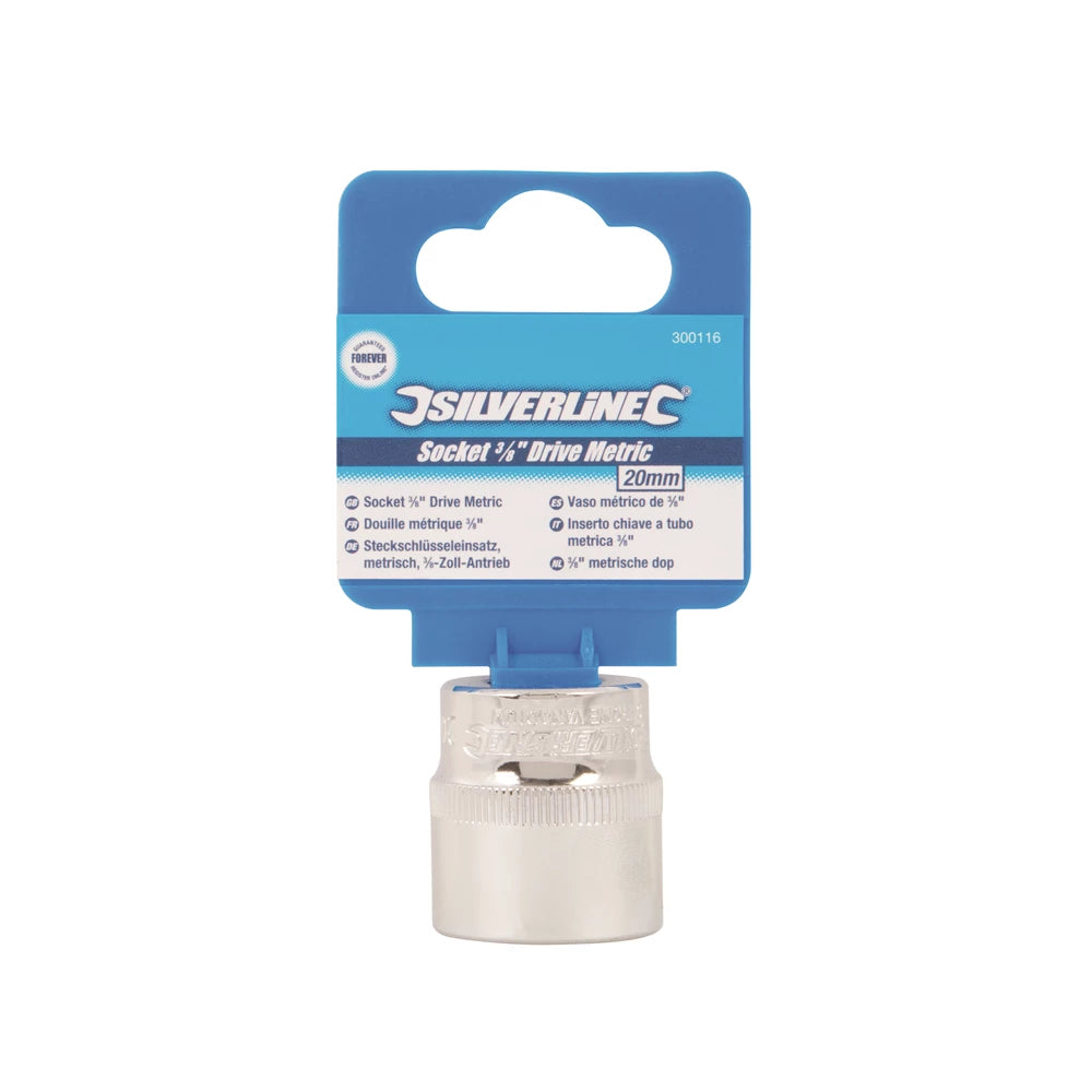 Silverline Socket 3/8" Drive 6t Metric