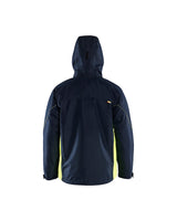 Blaklader Lightweight Lined Functional Jacket 4890 #colour_dark-navy-blue-hi-vis-yellow