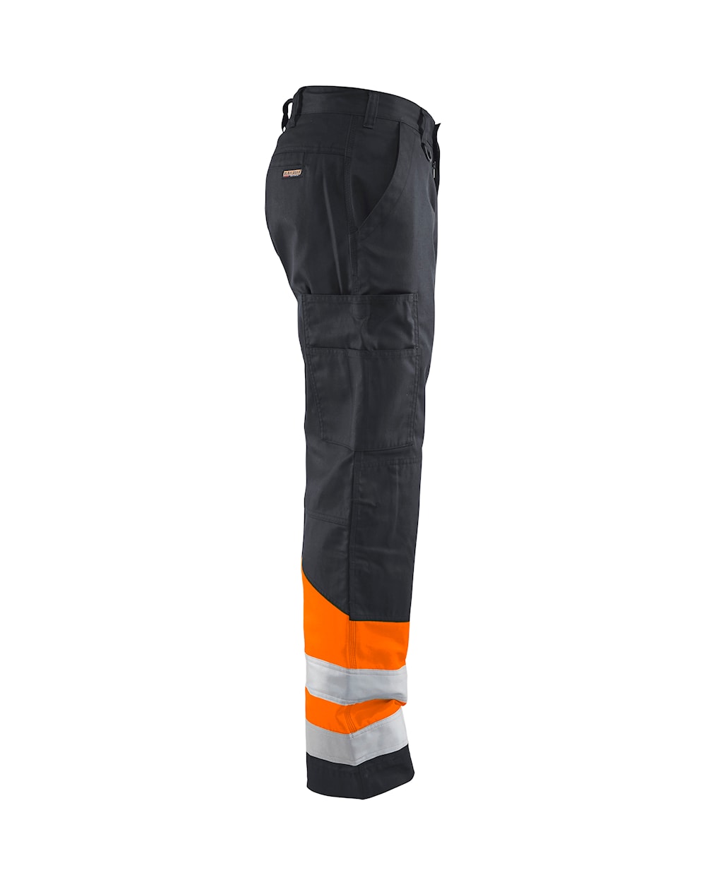 Blaklader Hi-Vis Trousers 1564 - Mid Grey/ Hi-Vis Orange