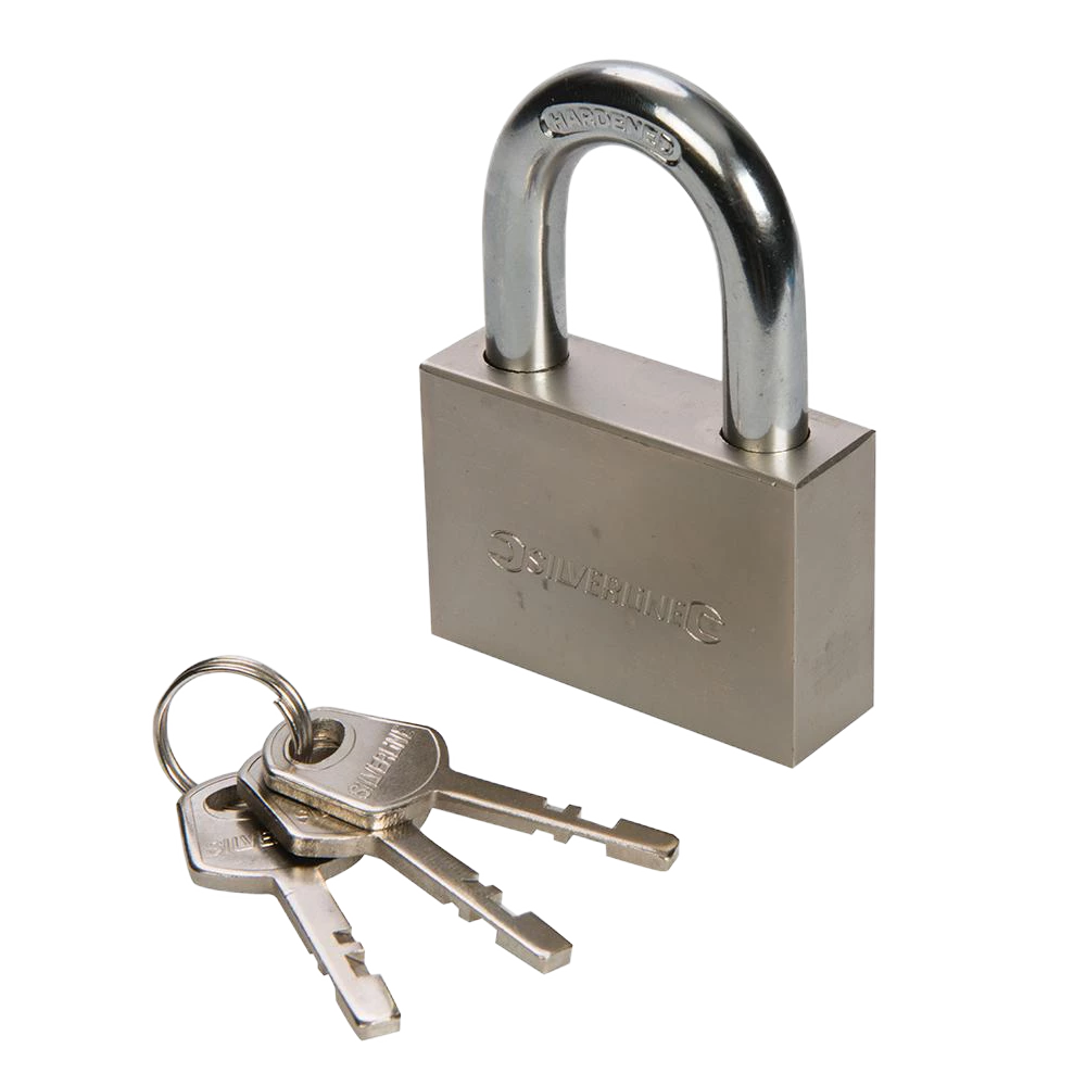 Silverline Steel Padlock