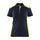 Blaklader Women's Polo Shirt 3390 #colour_dark-navy-blue-hi-vis-yellow