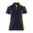 Blaklader Women's Polo Shirt 3390 #colour_dark-navy-blue-hi-vis-yellow