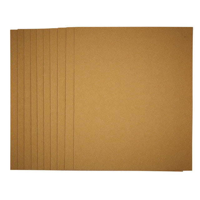 Draper Tools General Purpose Sanding Sheets, 230 x 280mm, 60 Grit (Pack Of 10)