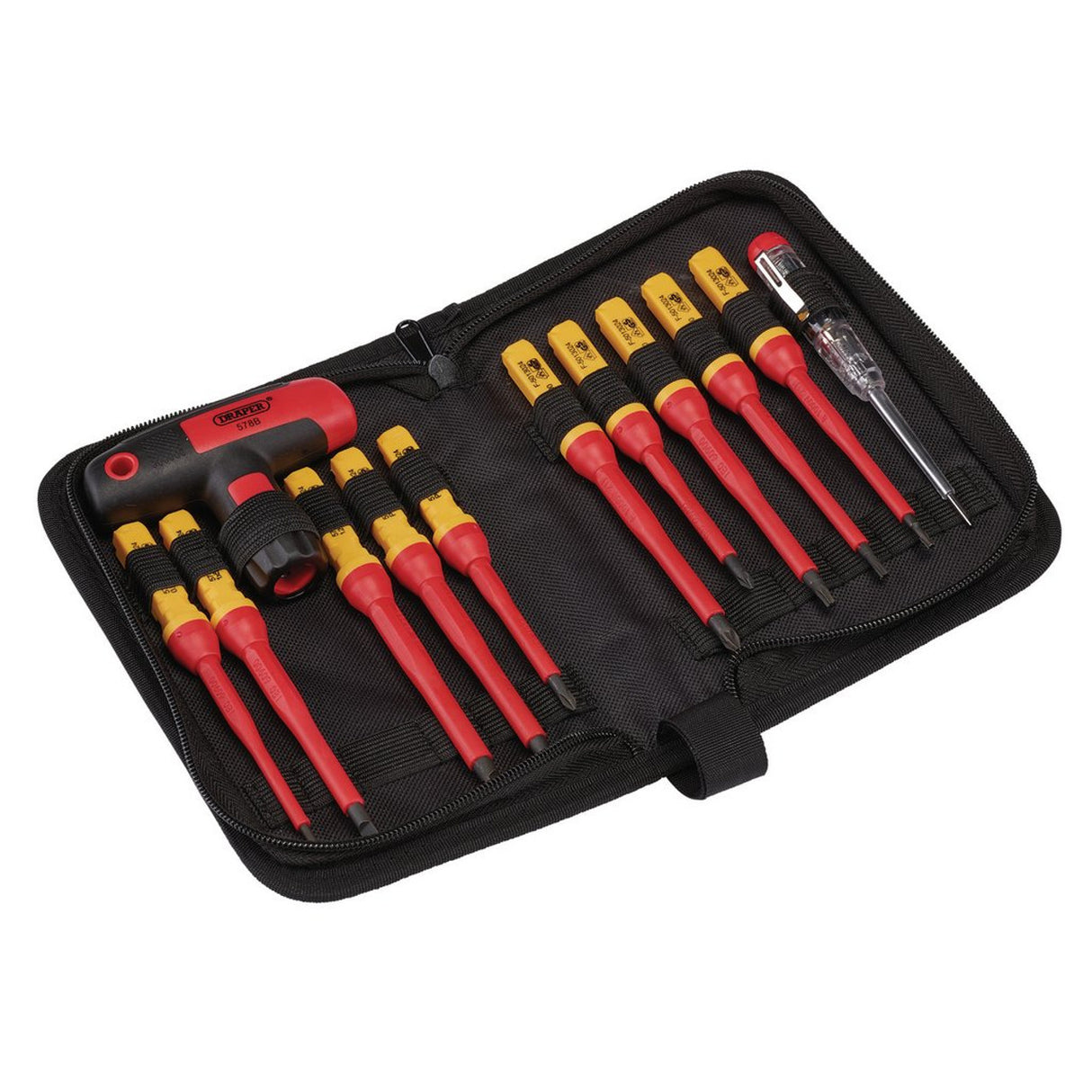 Draper Tools Interchangeable Blade Screwdriver Set (12 Piece)