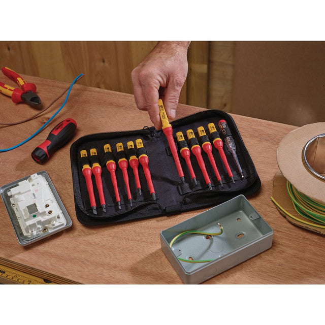 Draper Tools Interchangeable Blade Screwdriver Set (13 Piece)