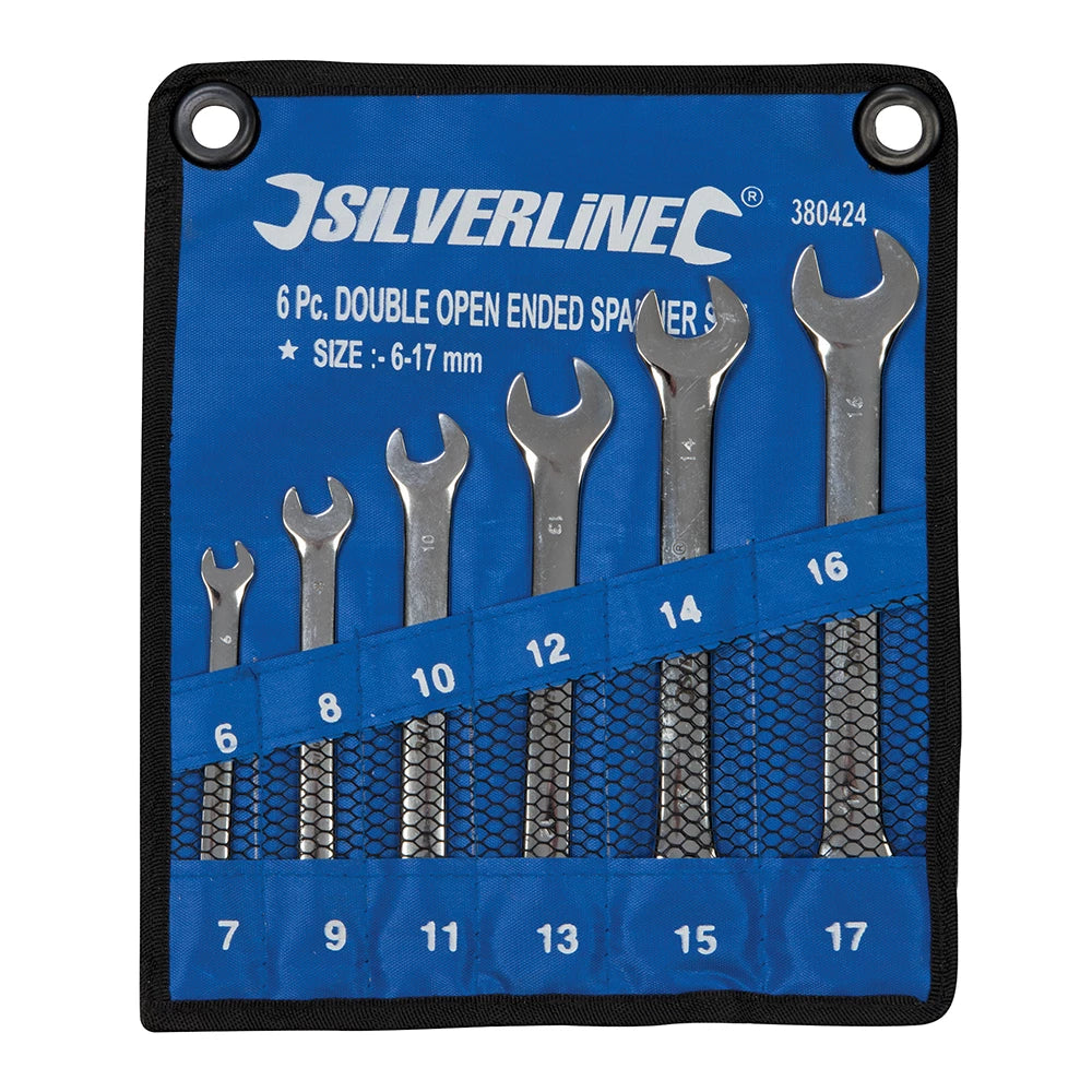 Silverline Open-Ended Spanner Set 6Pce