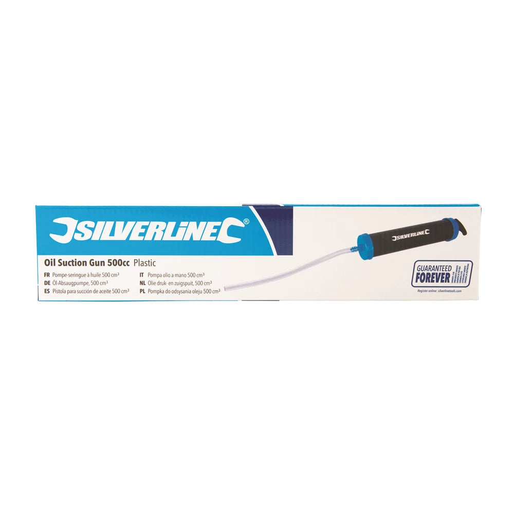 Silverline Oil Suction Gun 500cc - Plastic