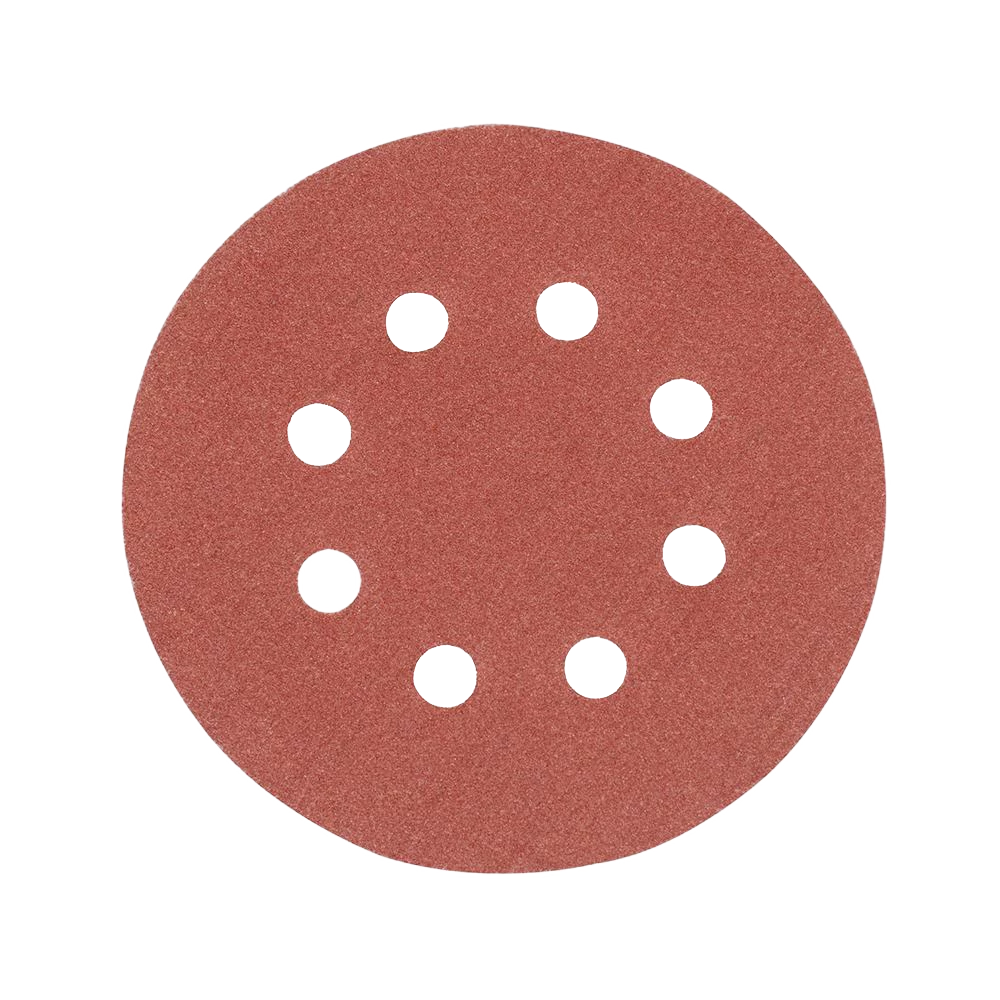 Silverline Hook & Loop Discs Punched 125mm 10Pk - 120 Grit