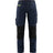 Blaklader Women's Service Trousers with Stretch 7195 #colour_dark-navy-blue-hi-vis-yellow