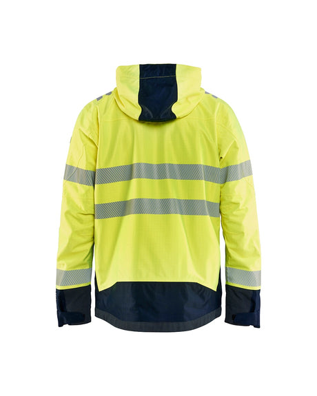 Blaklader Multinorm Shell Jacket 4088 #colour_hi-vis-yellow-navy-blue