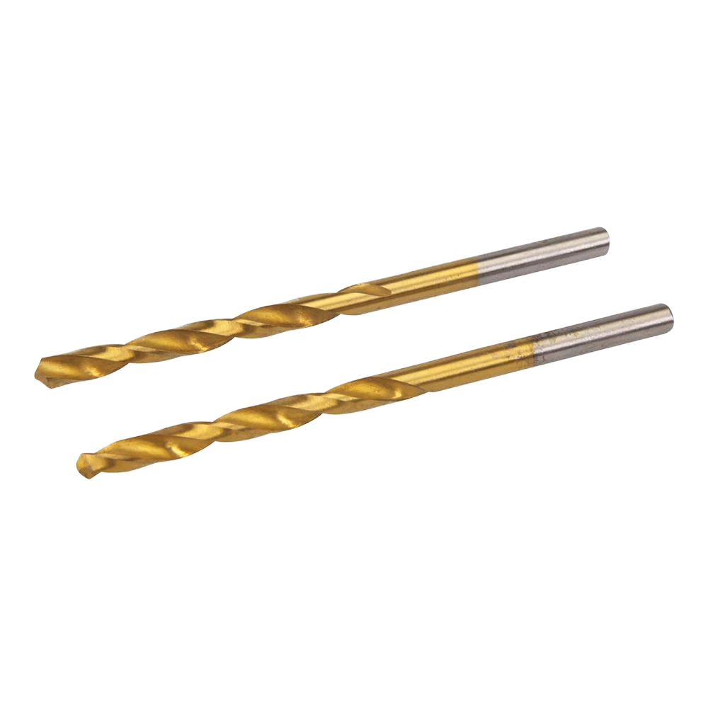 Silverline HSS Titanium-Coated Drill Bits 2Pk