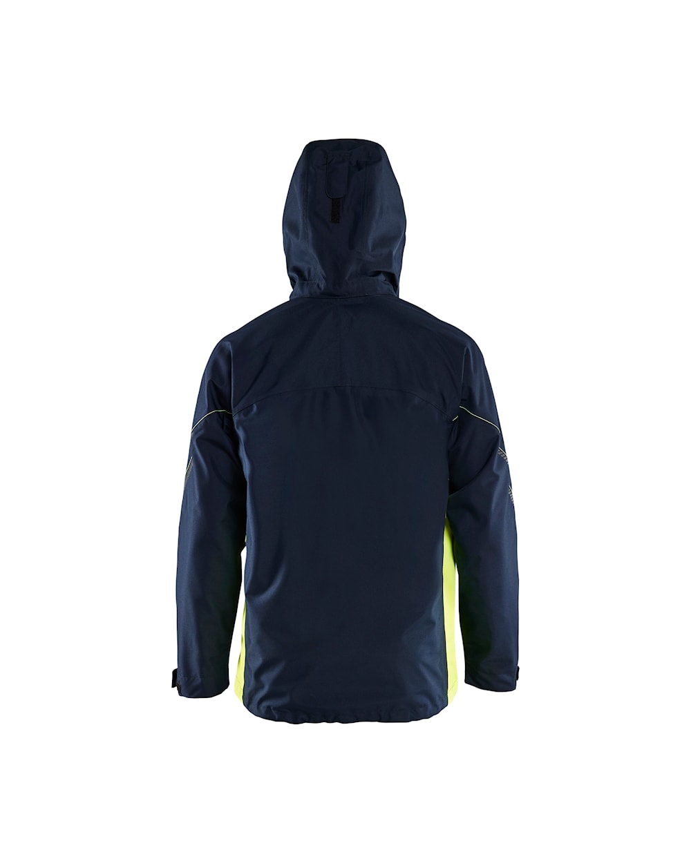 Blaklader Shell Jacket 4790 #colour_dark-navy-blue-hi-vis-yellow