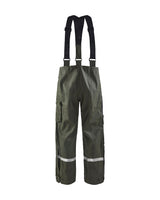 Blaklader Rain Trousers Hi-Vis Level 2 1302 #colour_army-green
