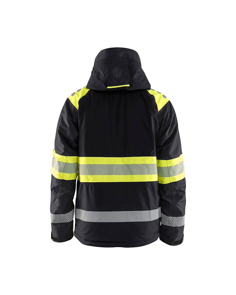 Blaklader Winter Jacket Hi-Vis 4480 #colour_black-hi-vis-yellow